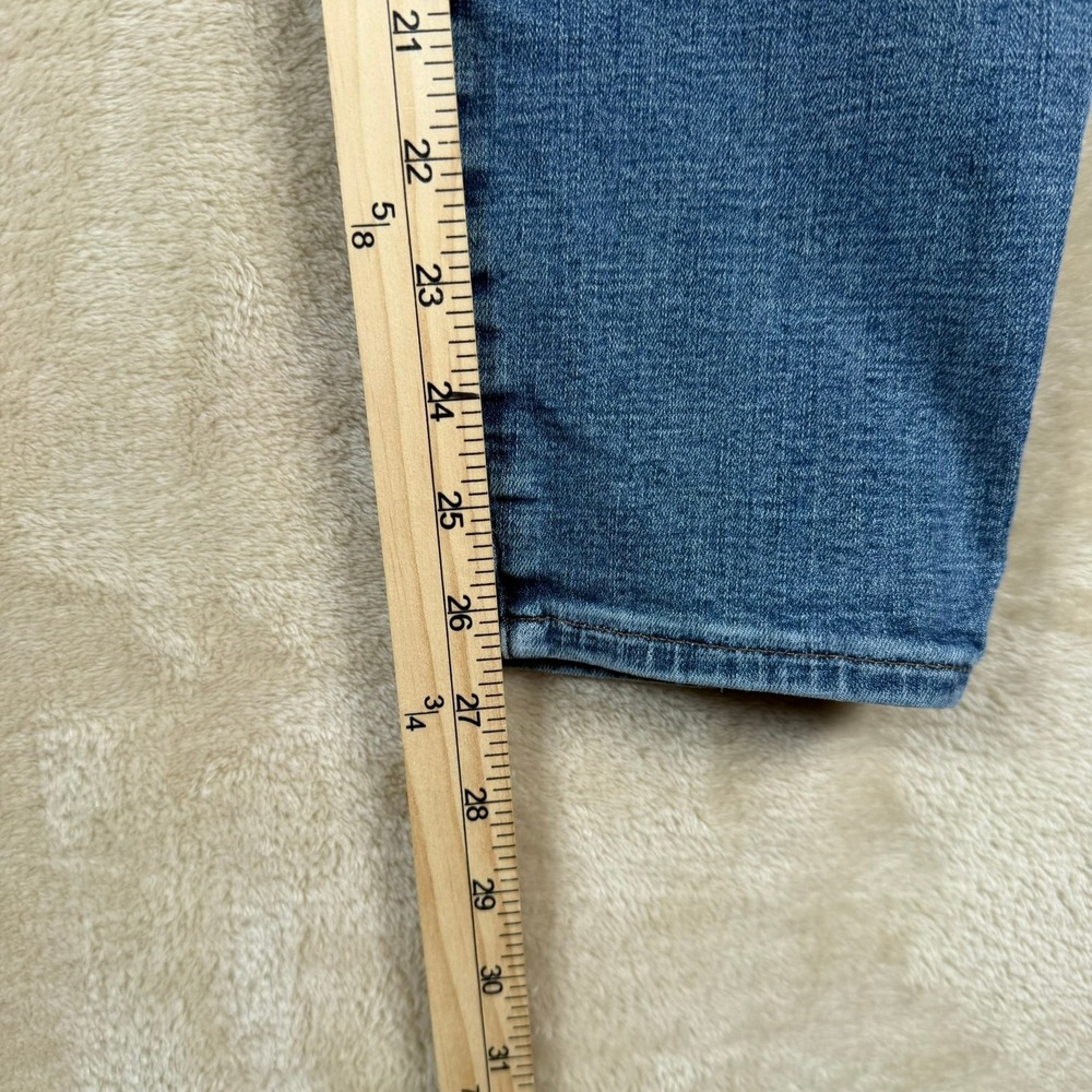 PISTOLA Women's Blue Denim High Rise Skinny Jeans Size 14W - Picture 9 of 10